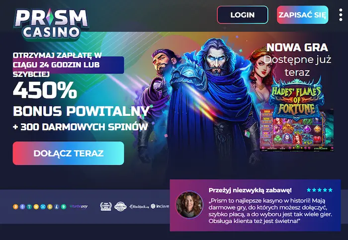 Prism Casino bonus