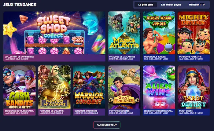 Prism Casino Jeux