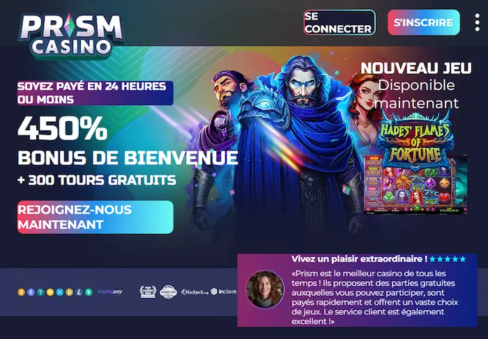 Prism Casino bonus