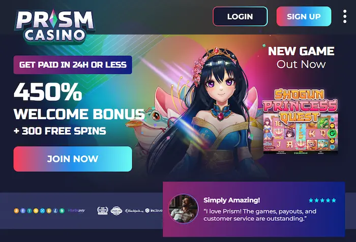 Prism Casino bonus