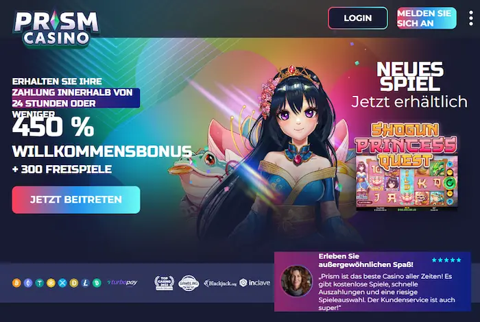 Prism Casino bonus